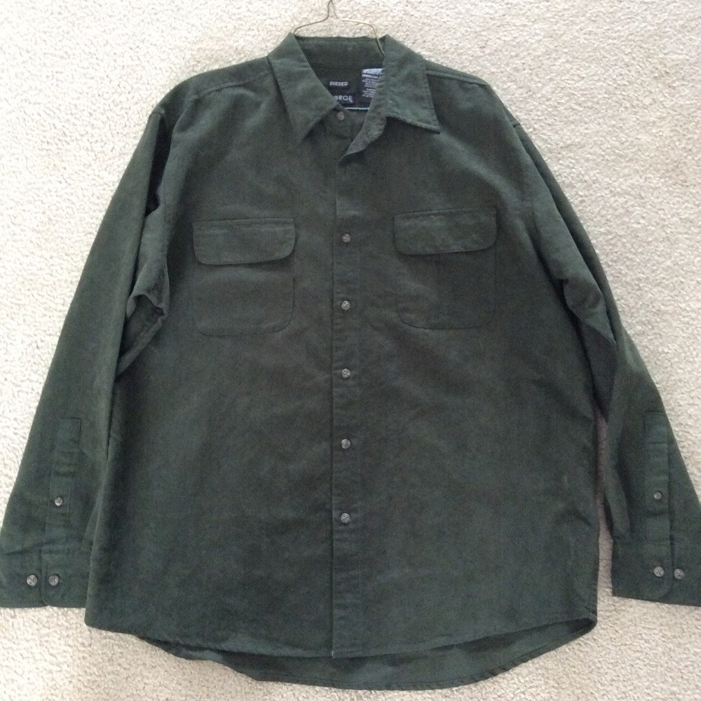 George Sueded Casual Men’s Shirt large